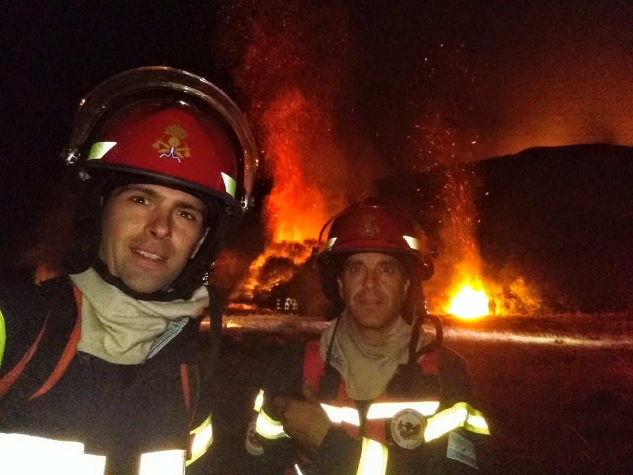Incendio de interfase, Esquel  Patagonia Argentina